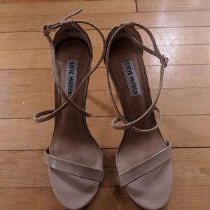 Like New! Steve Madden Nude Heels Sz 8
